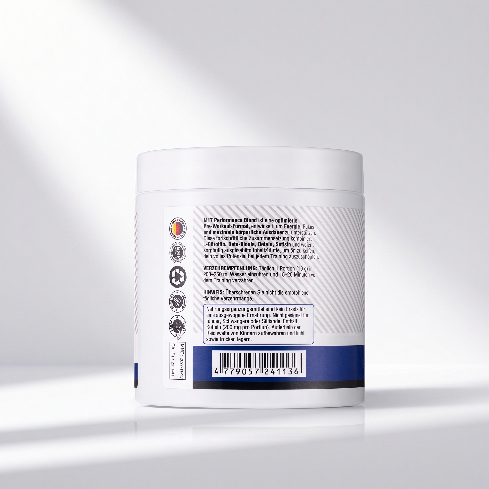 Polvo preentrenamiento M17 Performance Blend